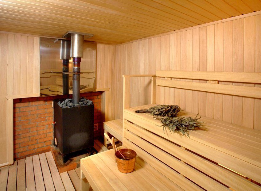 Kompor sauna sauna yang dibakar dengan kayu: umum