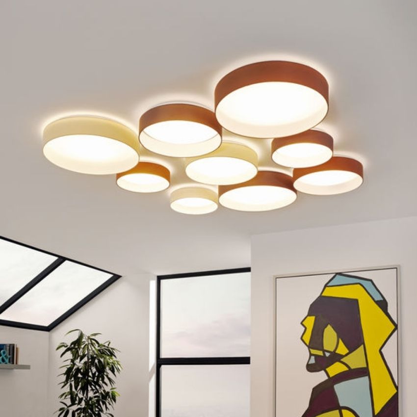 Chandelier siling LED untuk rumah, peranti mereka dan cadangan untuk memilih