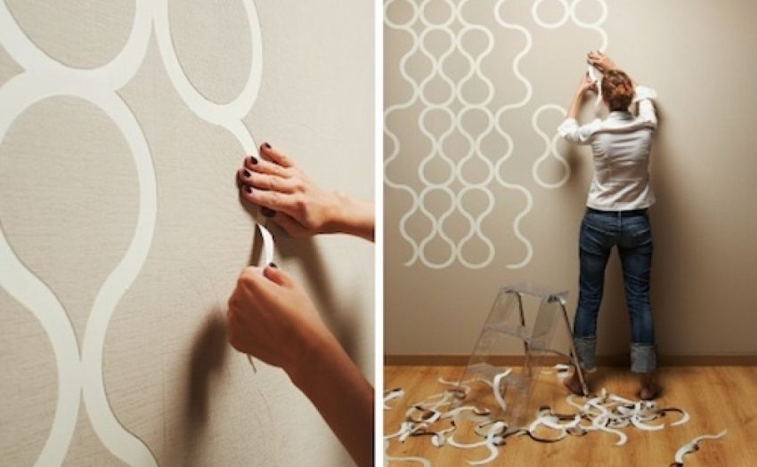 Stensils untuk dinding untuk lukisan: cara kreatif hiasan dalaman