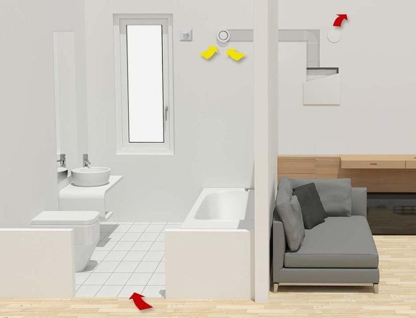 Kipas senyap bilik mandi dengan injap tidak kembali: peranti, pilihan, ciri pemasangan