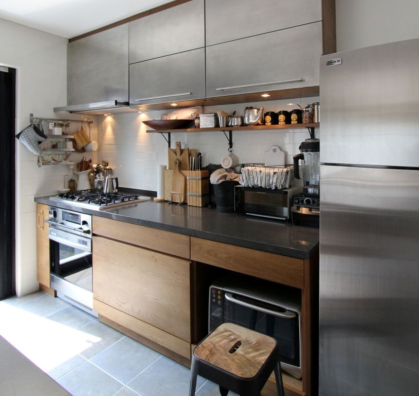 Reka bentuk dapur kecil 6 sq.m: gambar-gambar dalaman yang paling indah