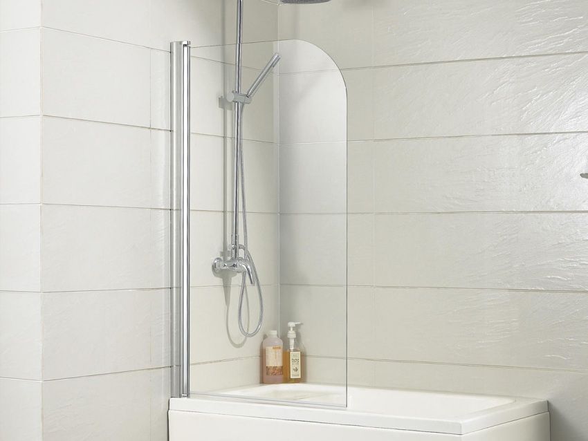 Skrin mandi diperbuat daripada kaca tanpa kuali: penyelesaian yang selesa untuk bilik mandi