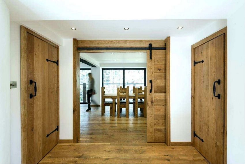 Pintu kayu ruang tamu: pelbagai model untuk setiap selera