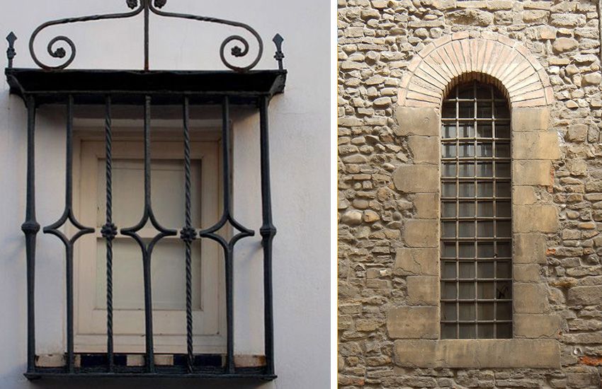 Bar besi tempa di tingkap: hiasan dan perlindungan yang boleh dipercayai dari rumah