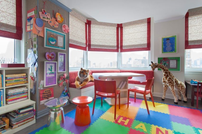 Lantai lembut untuk bilik kanak-kanak: cantik, selesa dan selamat