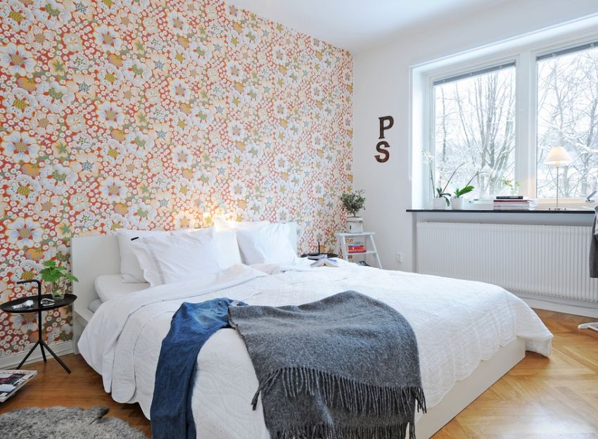 Wallpaper di dalam bilik tidur: gambar di pedalaman dan cadangan untuk membuat reka bentuk