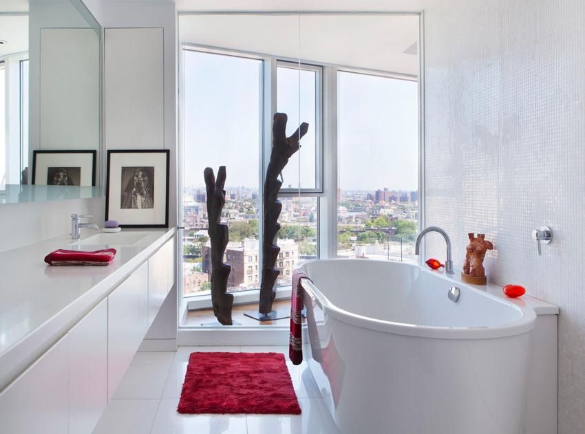 Jubin Mosaic untuk bilik mandi: jenis, pilihan reka bentuk dan gaya